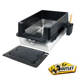 Retourware - POOBOX® XXL Katzenklo Edelstahl