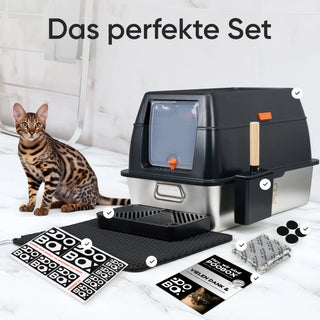 POOBOX® Katzenklo Edelstahl POOBOX