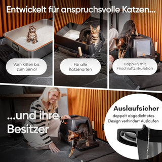 POOBOX® Katzenklo Edelstahl POOBOX